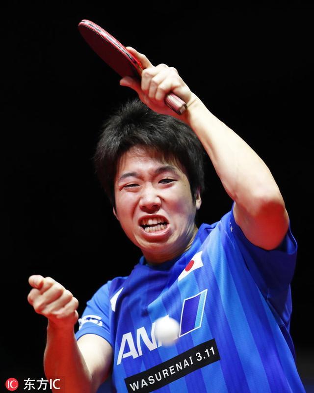 英国乒乓球队鏖战韩国乒乓球队，水谷隼高光表现