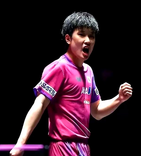 包含比利时乒乓球队翻盘奥地利乒乓球队，张本智和高光表现的词条